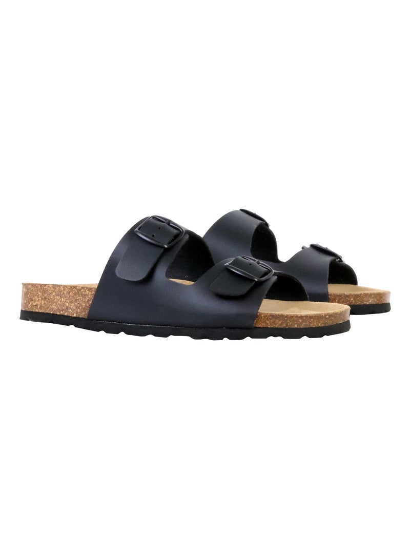 Mules Cuir The Divine Factory Sierra Noir - Kiabi