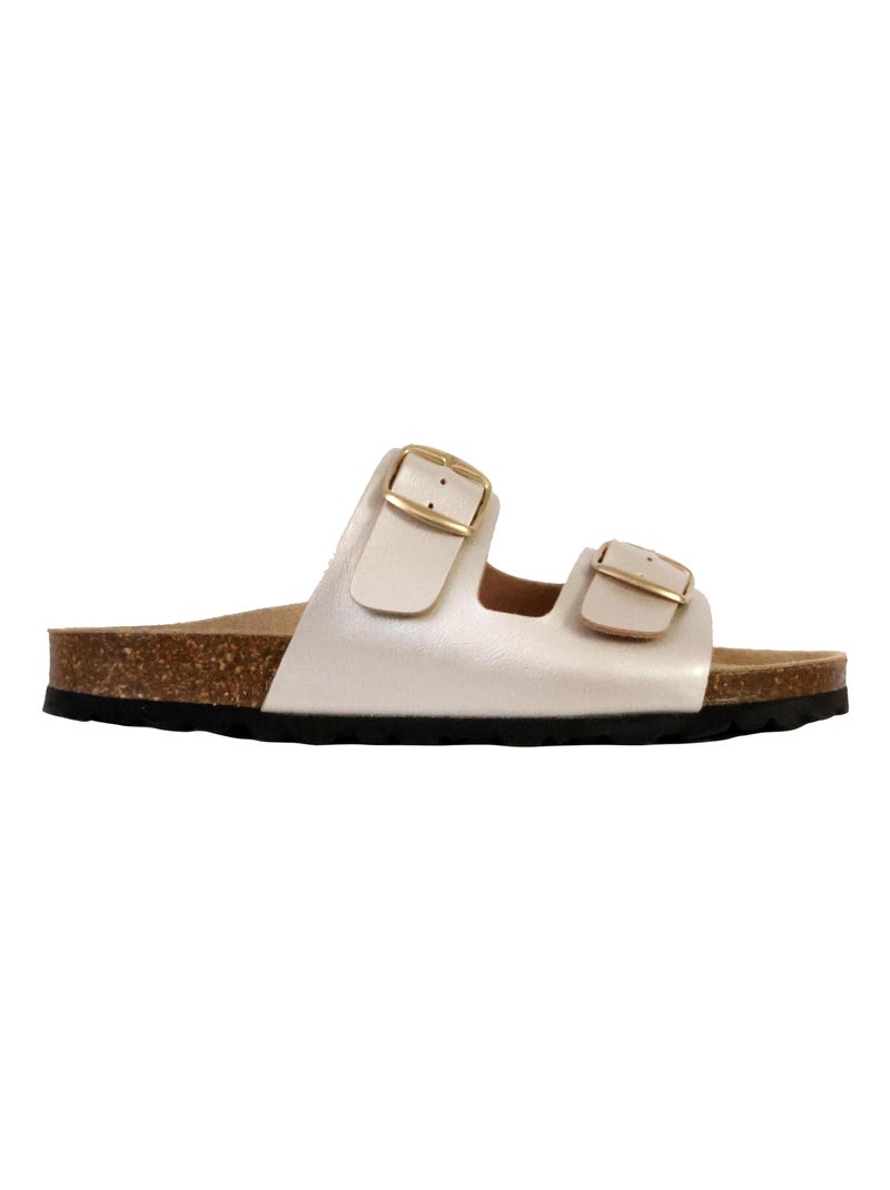 Mules Cuir The Divine Factory Sierra Taupe - Kiabi