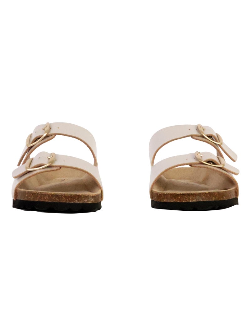 Mules Cuir The Divine Factory Sierra Taupe - Kiabi