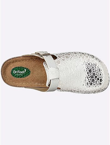 Mules Cuir Vachette Gaufré - Taille Standard - helline