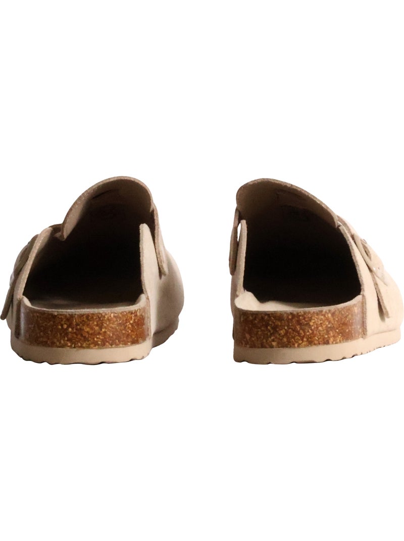 Mules cuir xti Beige - Kiabi