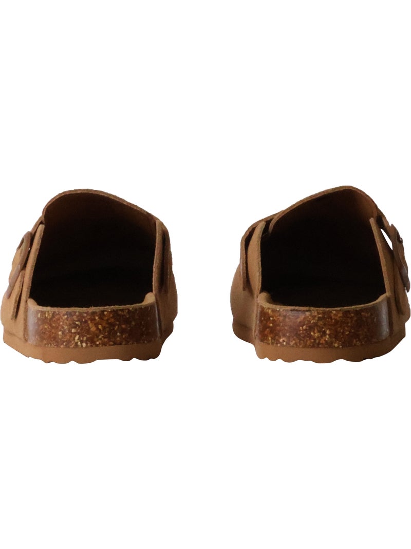 Mules cuir xti Camel - Kiabi