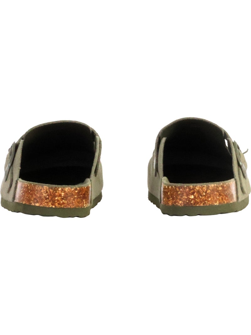 Mules Cuir Xti Vert - Kiabi