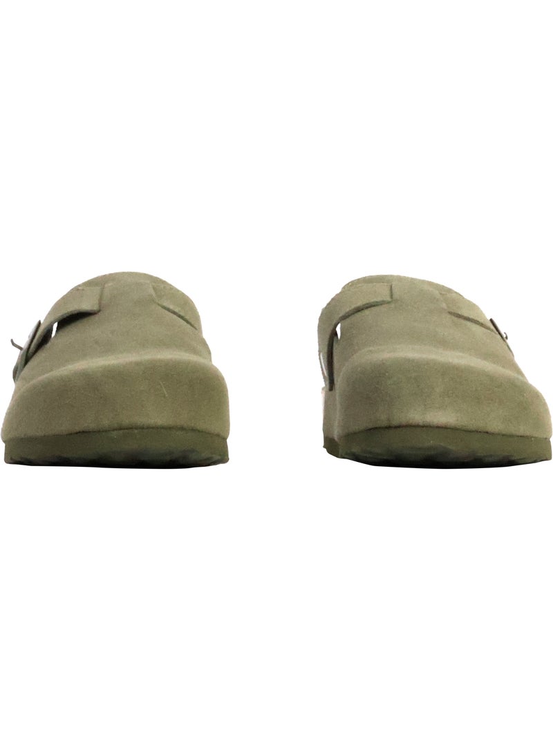 Mules Cuir Xti Vert - Kiabi
