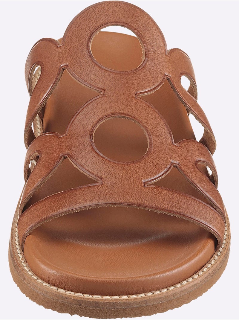 Mules De Fabrication Espagnole - Taille Standard - Helline Ambre - Kiabi