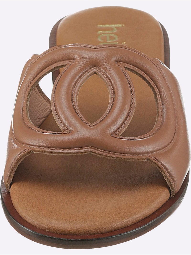 Mules De Fabrication Espagnole - Taille Standard - Helline Ambre - Kiabi