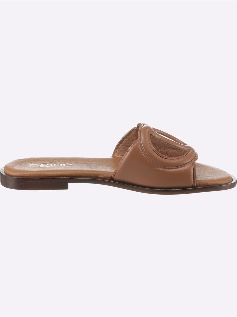 Mules De Fabrication Espagnole - Taille Standard - Helline Ambre - Kiabi