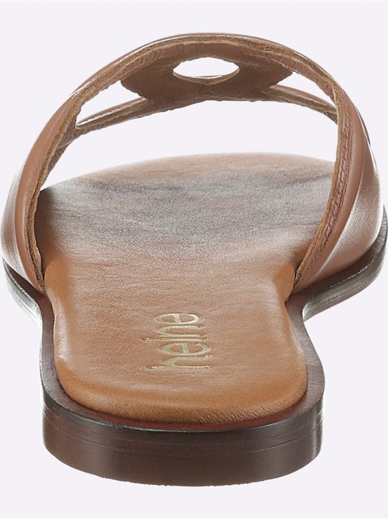 Mules De Fabrication Espagnole - Taille Standard - Helline Ambre - Kiabi
