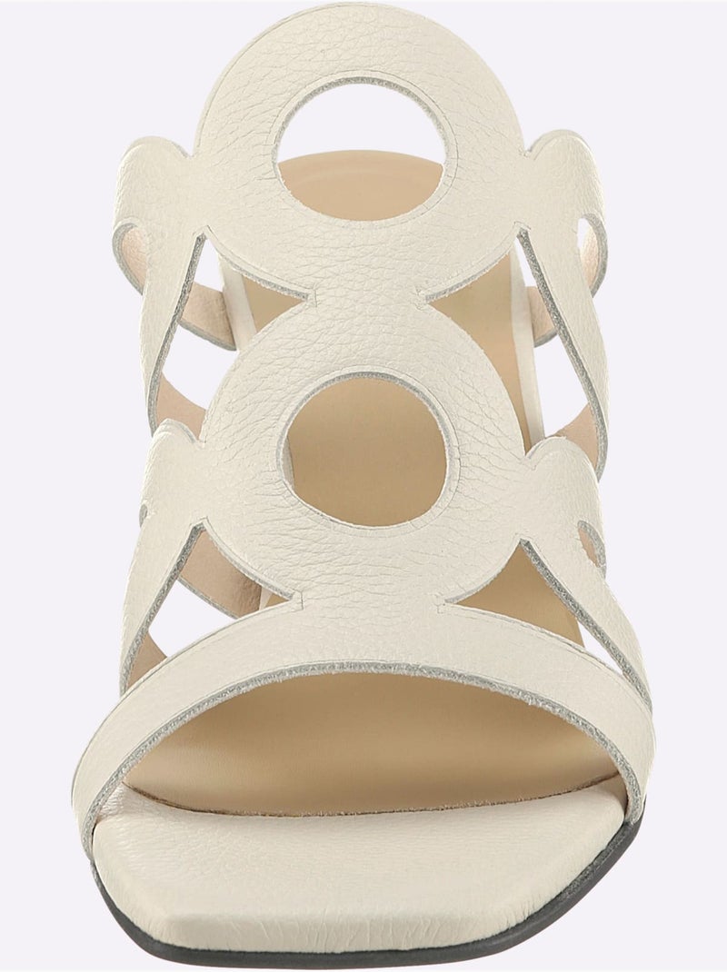 Mules De Fabrication Espagnole - Taille Standard - Helline Beige - Kiabi