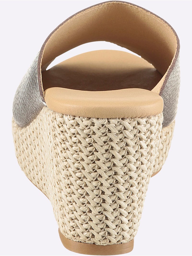 Mules De Fabrication Espagnole - Taille Standard - Helline Bronze - Kiabi