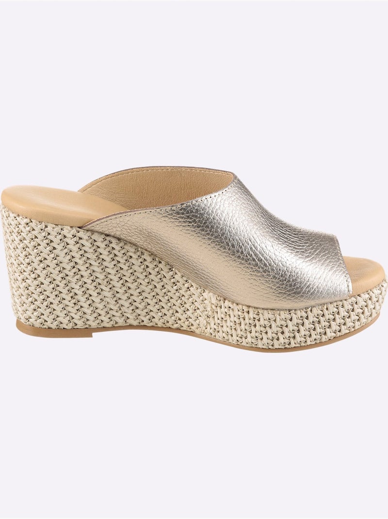 Mules De Fabrication Espagnole - Taille Standard - Helline Bronze - Kiabi