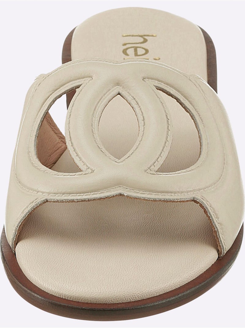 Mules De Fabrication Espagnole - Taille Standard - Helline Crème - Kiabi