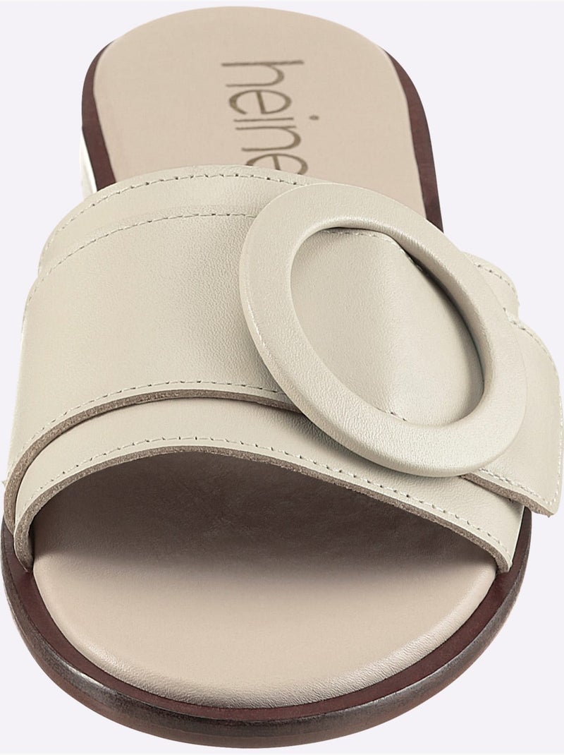 Mules De Fabrication Espagnole - Taille Standard - helline Crème - Kiabi