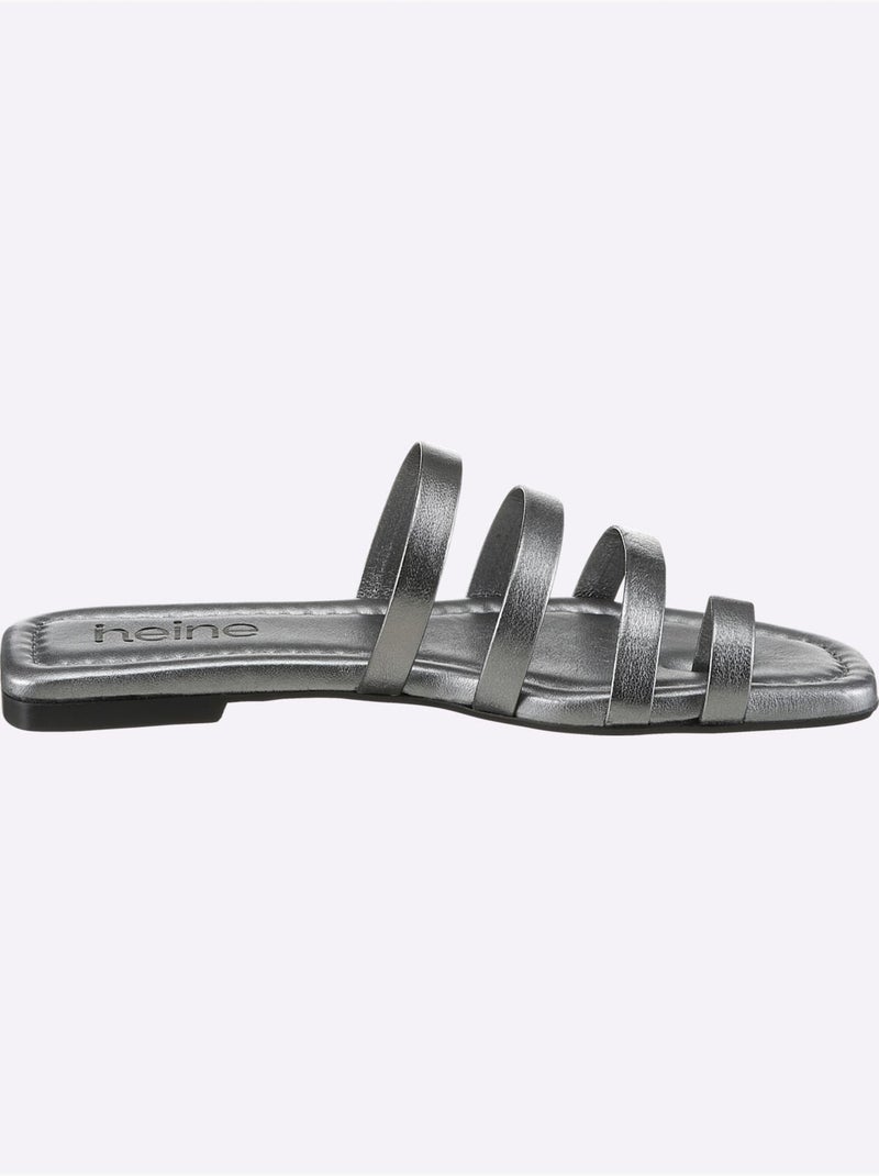Mules De Fabrication Espagnole - Taille Standard - Helline gris anthracite - Kiabi