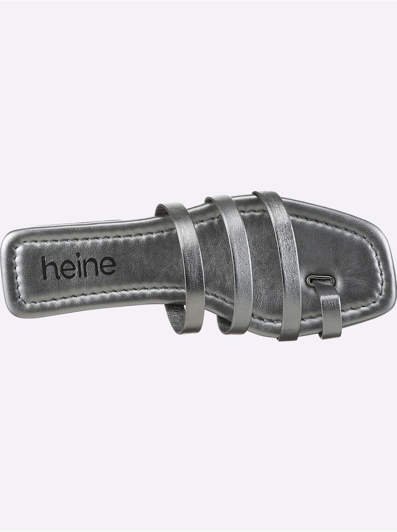 Mules De Fabrication Espagnole - Taille Standard - Helline gris anthracite - Kiabi