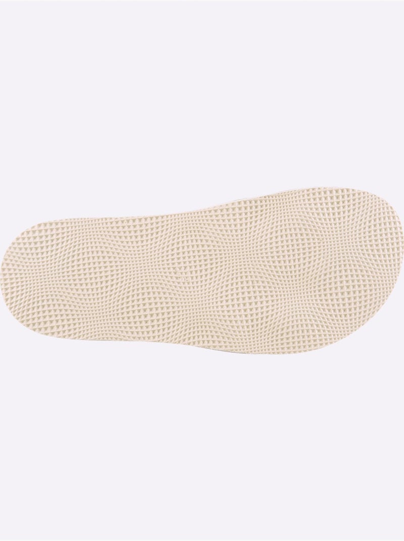 Mules De Fabrication Espagnole - Taille Standard - helline Gris Blanc - Kiabi