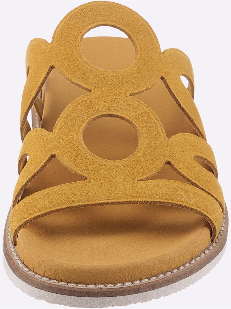 Mules De Fabrication Espagnole - Taille Standard - Helline Jaune - Kiabi