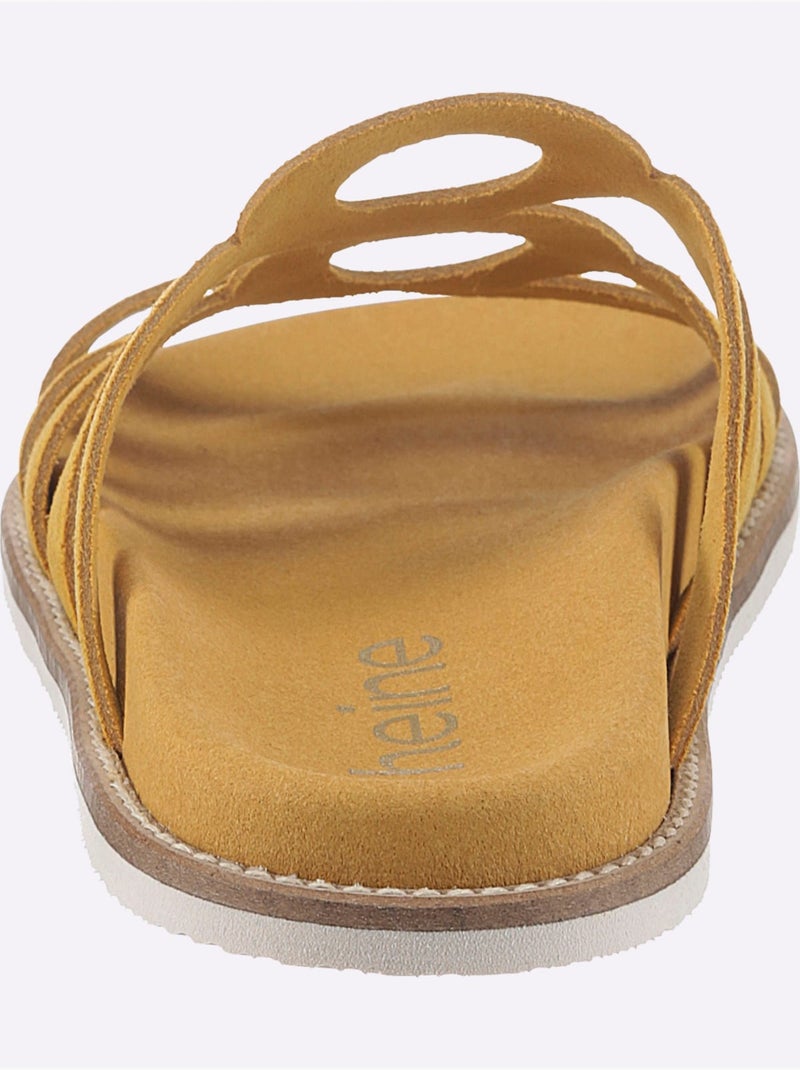 Mules De Fabrication Espagnole - Taille Standard - Helline Jaune - Kiabi