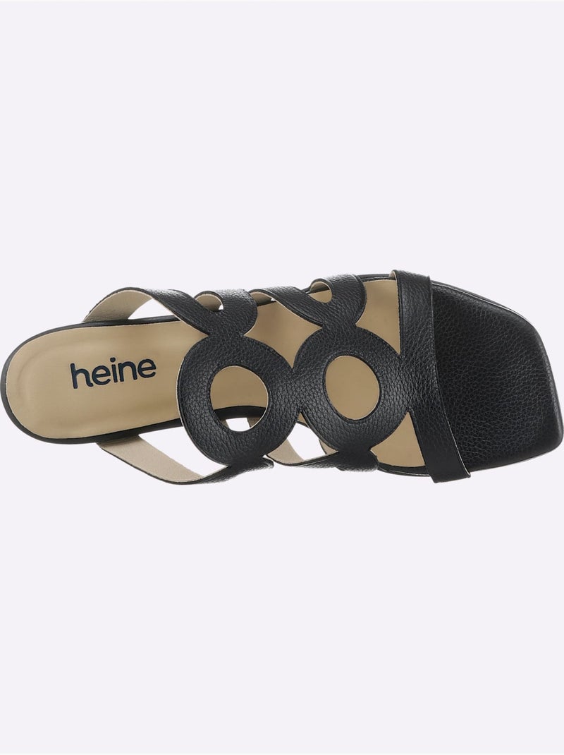 Mules De Fabrication Espagnole - Taille Standard - Helline Noir - Kiabi