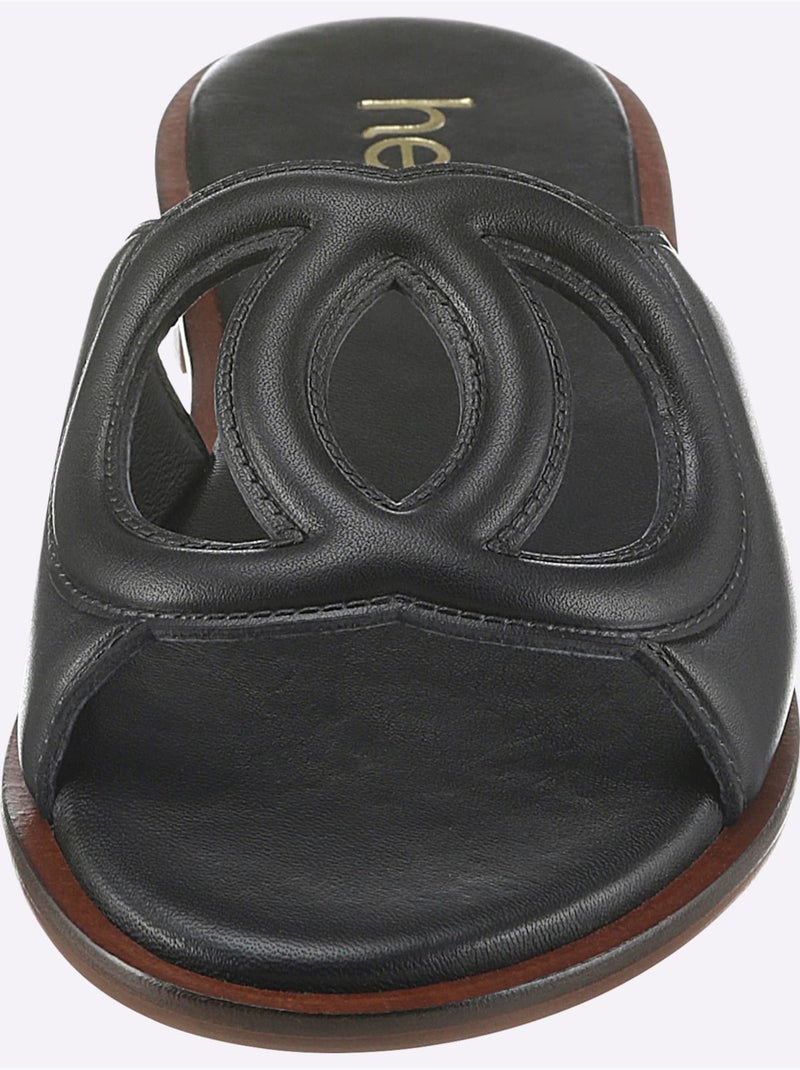 Mules De Fabrication Espagnole - Taille Standard - Helline Noir - Kiabi