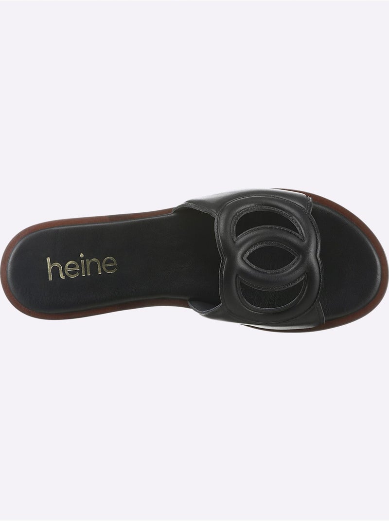 Mules De Fabrication Espagnole - Taille Standard - Helline Noir - Kiabi