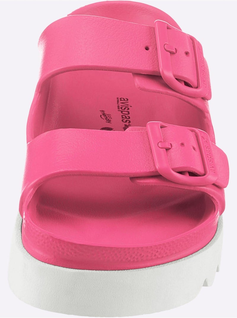 Mules De Fabrication Espagnole - Taille Standard - Helline Rose fushia - Kiabi
