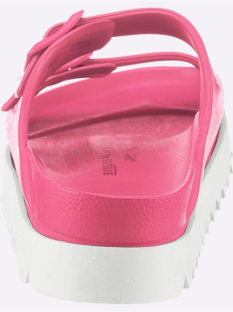 Mules De Fabrication Espagnole - Taille Standard - Helline Rose fushia - Kiabi