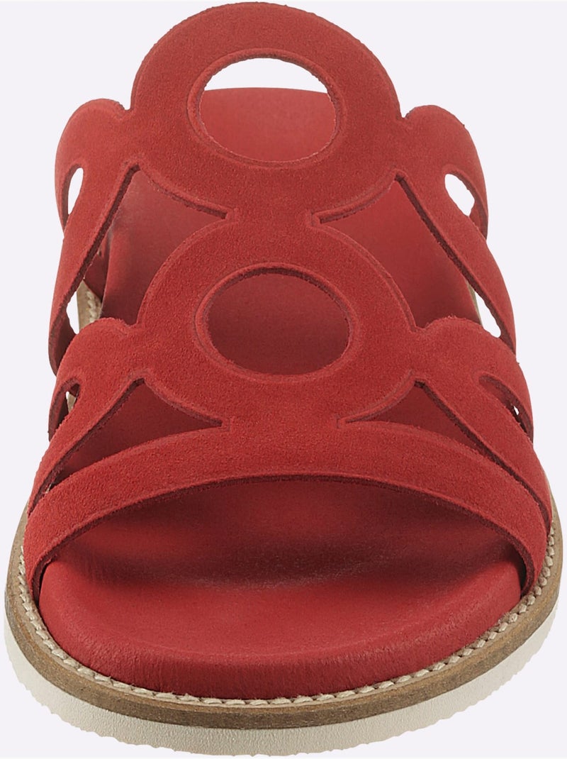 Mules De Fabrication Espagnole - Taille Standard - Helline Rouge - Kiabi