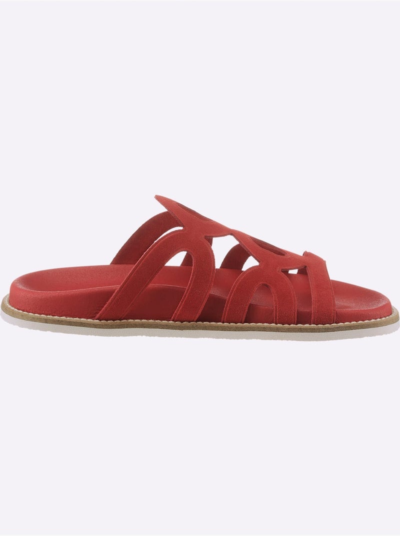 Mules De Fabrication Espagnole - Taille Standard - Helline Rouge - Kiabi