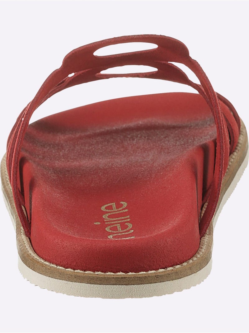 Mules De Fabrication Espagnole - Taille Standard - Helline Rouge - Kiabi