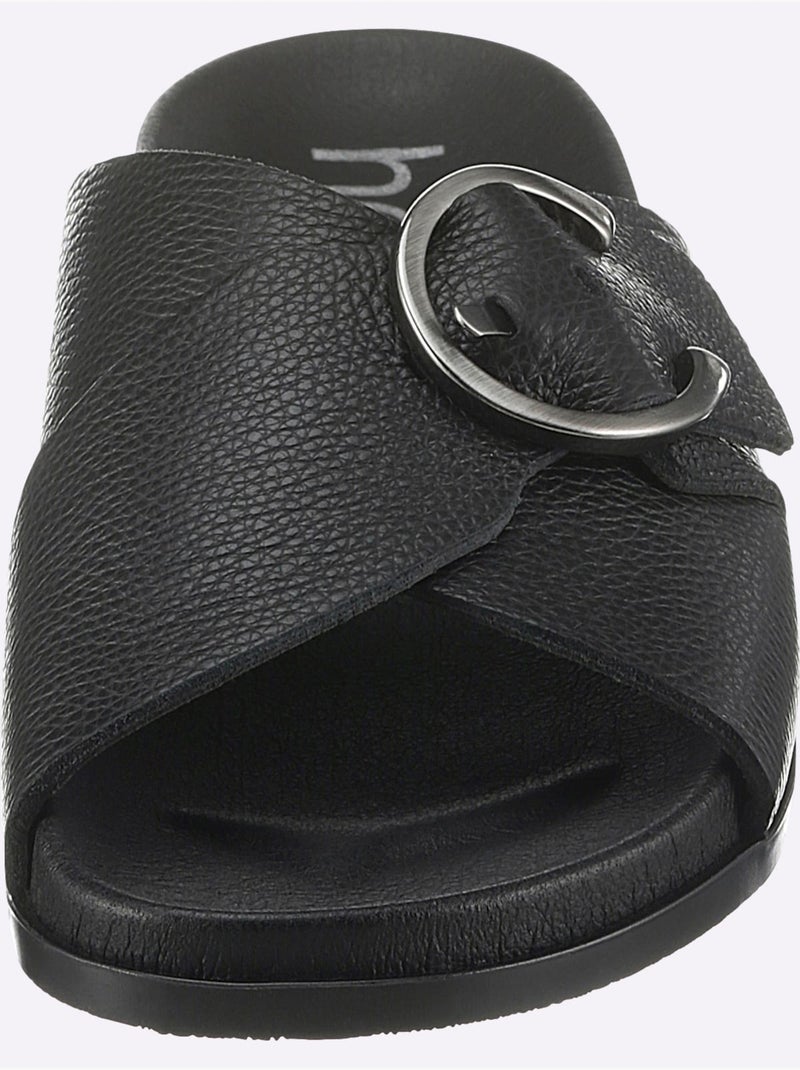 Mules De Fabrication Portugaise - Taille Standard - Helline Noir - Kiabi