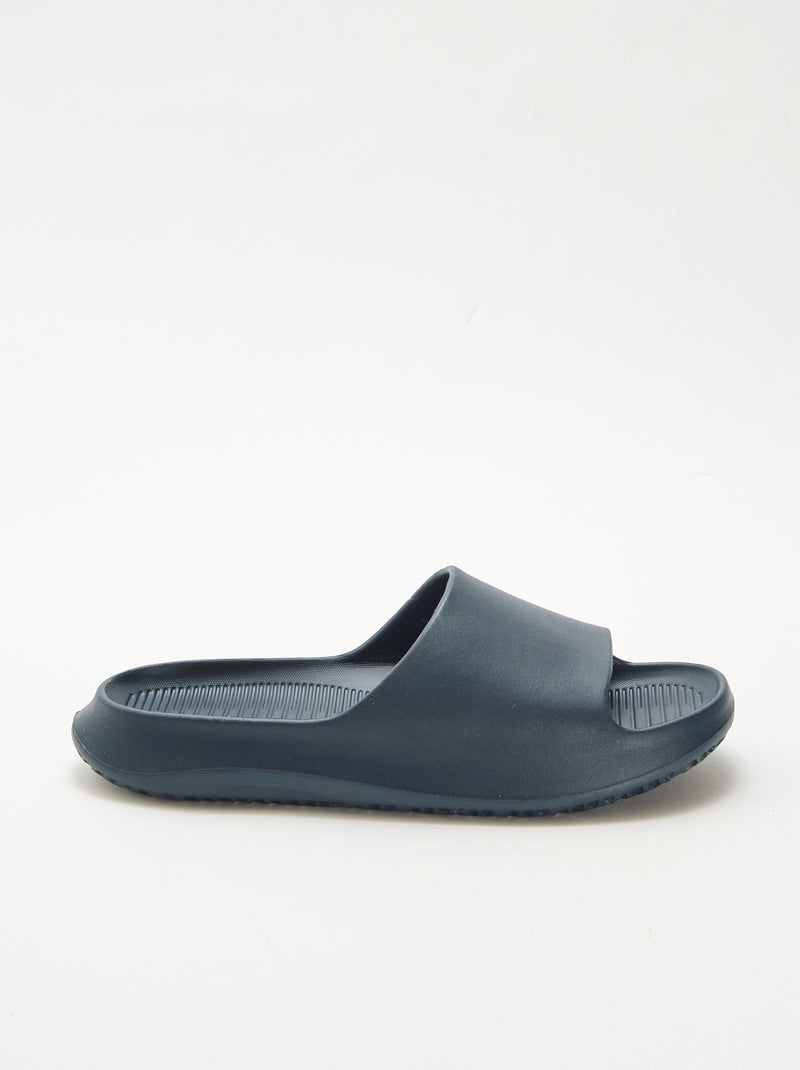 Mules de piscine compensées Bleu - Kiabi
