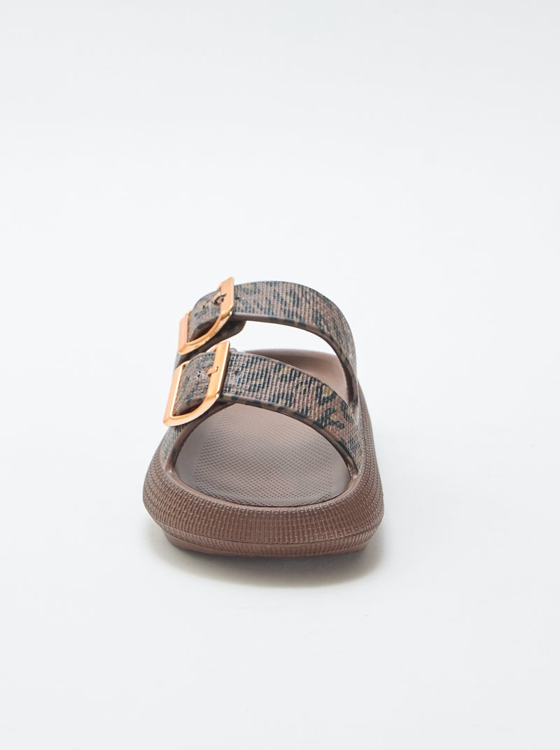 Mules de piscine Noir - Kiabi