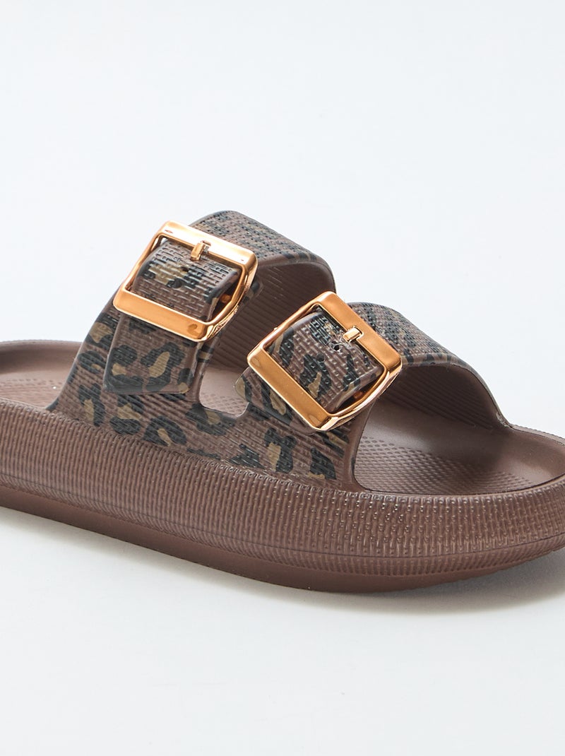 Mules de piscine Noir - Kiabi