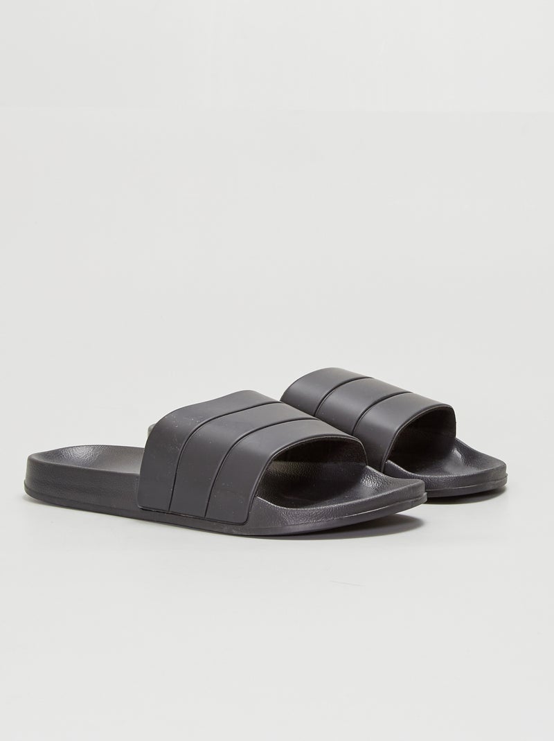Mules de piscine noir - Kiabi