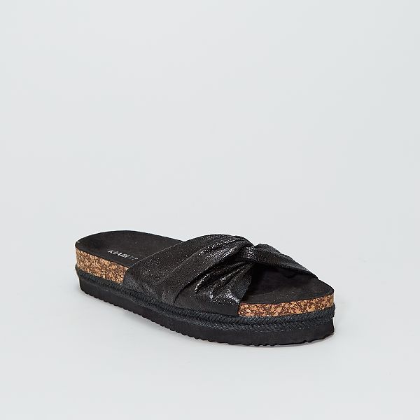 Mules De Plage Femme Noir Kiabi 8 40