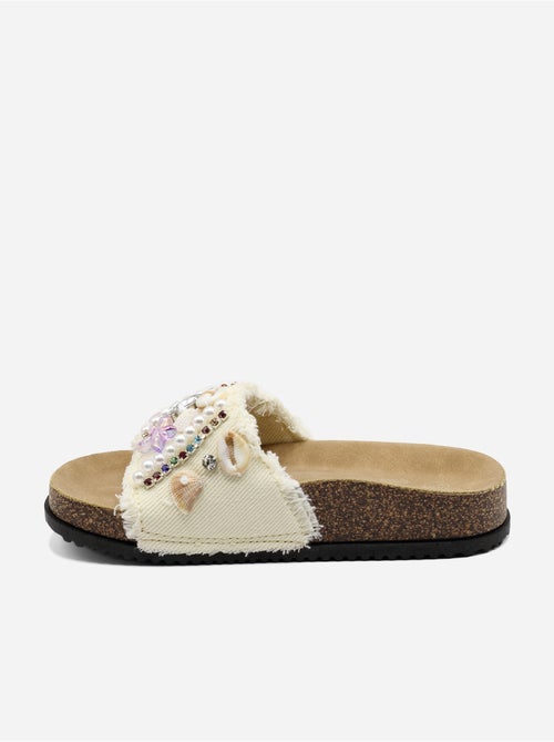 Mules détails à perles  - Doremi - Kiabi