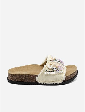 Mules détails à perles