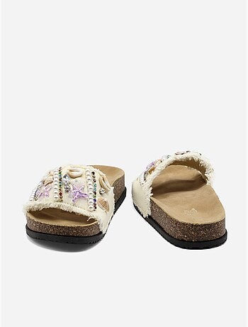 Mules détails à perles
