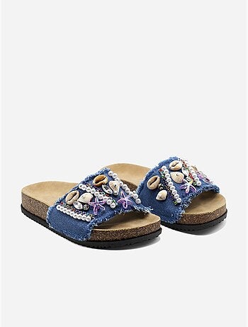 Mules détails à perles