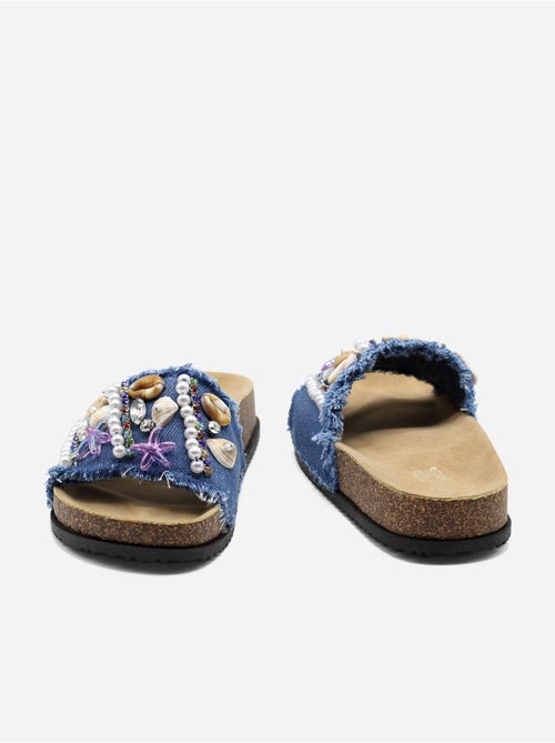 Mules détails à perles - Kiabi