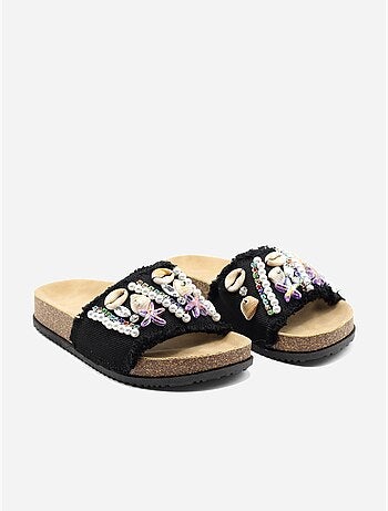 Mules détails à perles