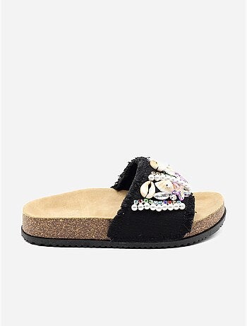 Mules détails à perles