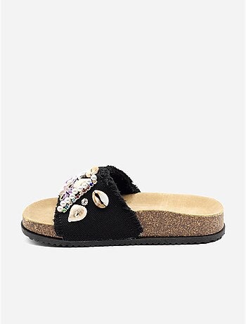 Mules détails à perles