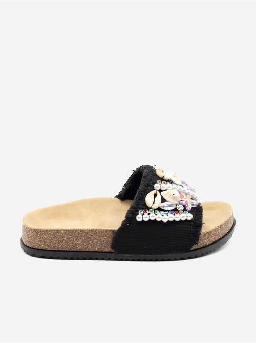 Mules détails à perles - Kiabi