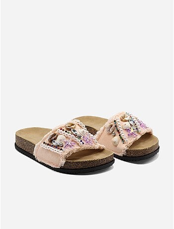 Mules détails à perles