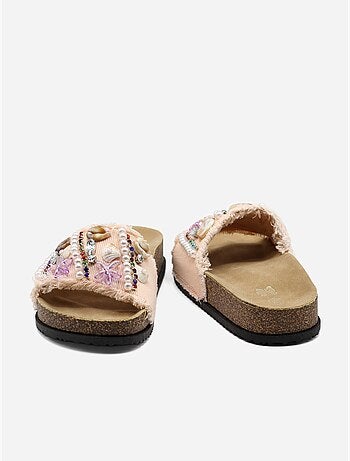 Mules détails à perles
