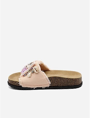 Mules détails à perles