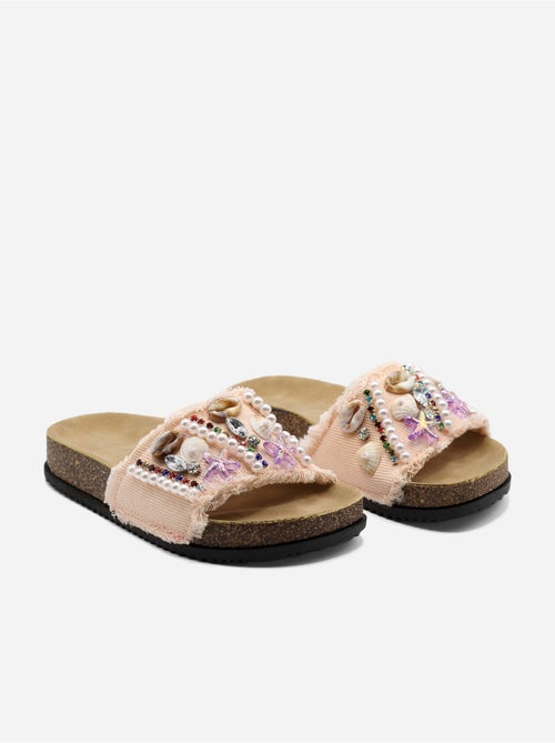 Mules détails à perles - Kiabi