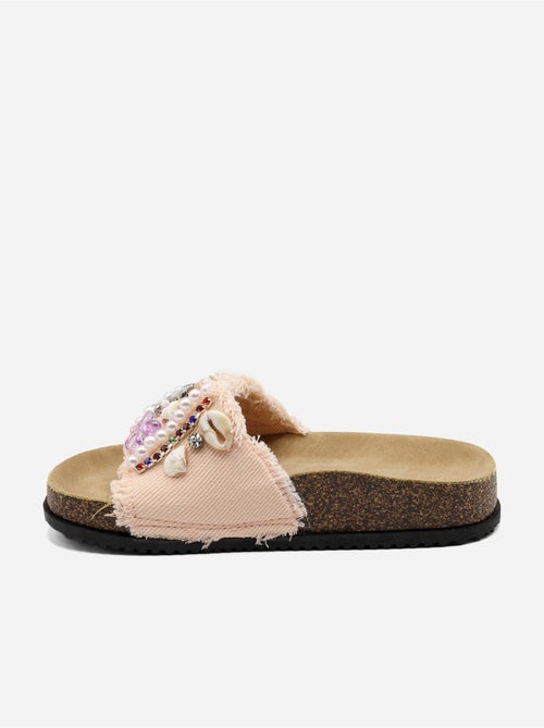 Mules détails à perles - Kiabi